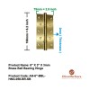 6" x 3" x 3mm Brass Ball Bearing Hinge